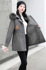 派克服女中长款2024年新款冬装小个子加厚加绒保暖棉服棉袄外套潮，女装棉衣/棉服，一安秀