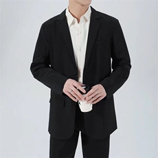 轻商务休闲抗皱免烫小西服男士春秋宽松简约西装夹克外套XD15，男装夹克，星座1116A-2（原606A-1）