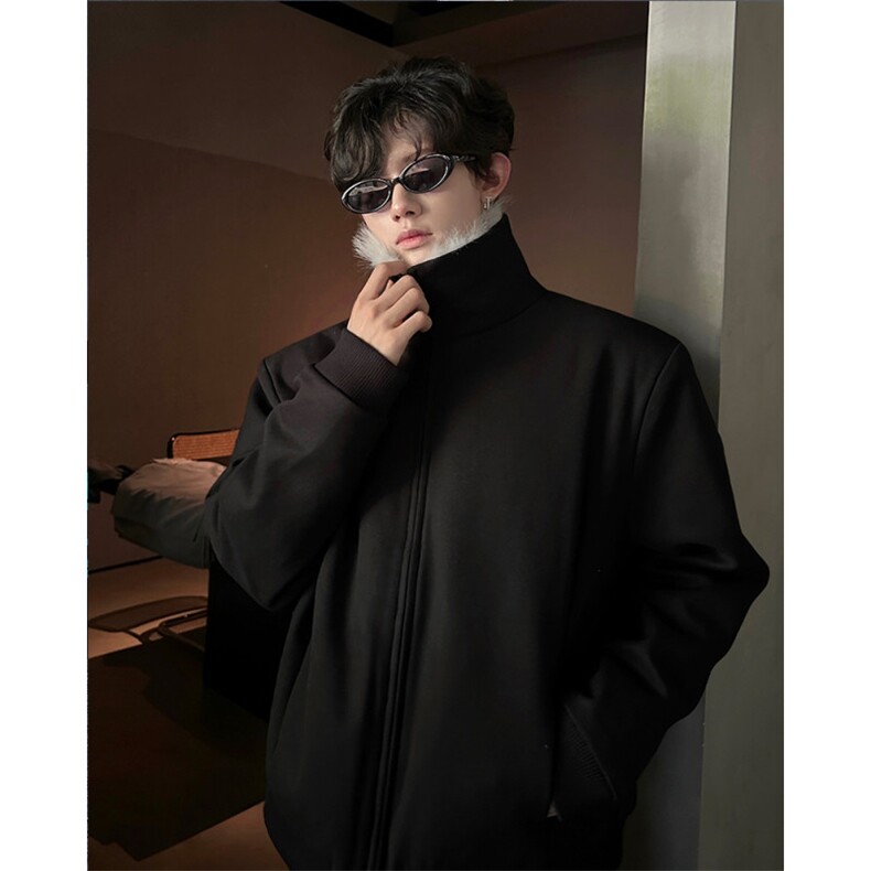 25秋冬男士惠灵顿皮草风衣夹克超保暖加厚棉衣夹克MJ1086-P158,男装夹克,电商B288
