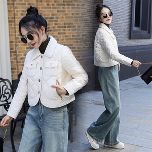 （现货）时尚短款羽绒服女2024冬季新款小个子加厚保暖外套图片
