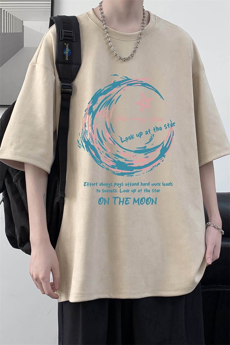 麂皮绒短袖t恤男大码半袖男大皂风JD82341-P25,男装T恤,电商A040