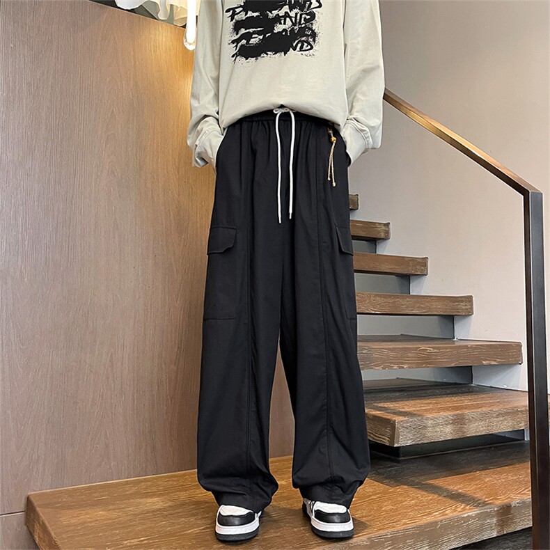 现货ZK7959-特P45控78高质量直筒简约宽松裤潮牌ins休闲大码裤子,男装休闲裤,电商A059