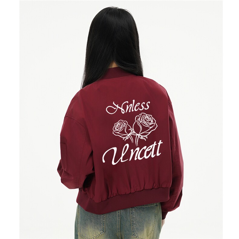 中性秋季短款宽松棒球领夹克外套F6011P65控88，男装夹克，电商A268