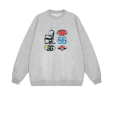 2025年秋季通勤套头时尚百搭通勤简约休闲SG提花，女装卫衣/绒衫，花可