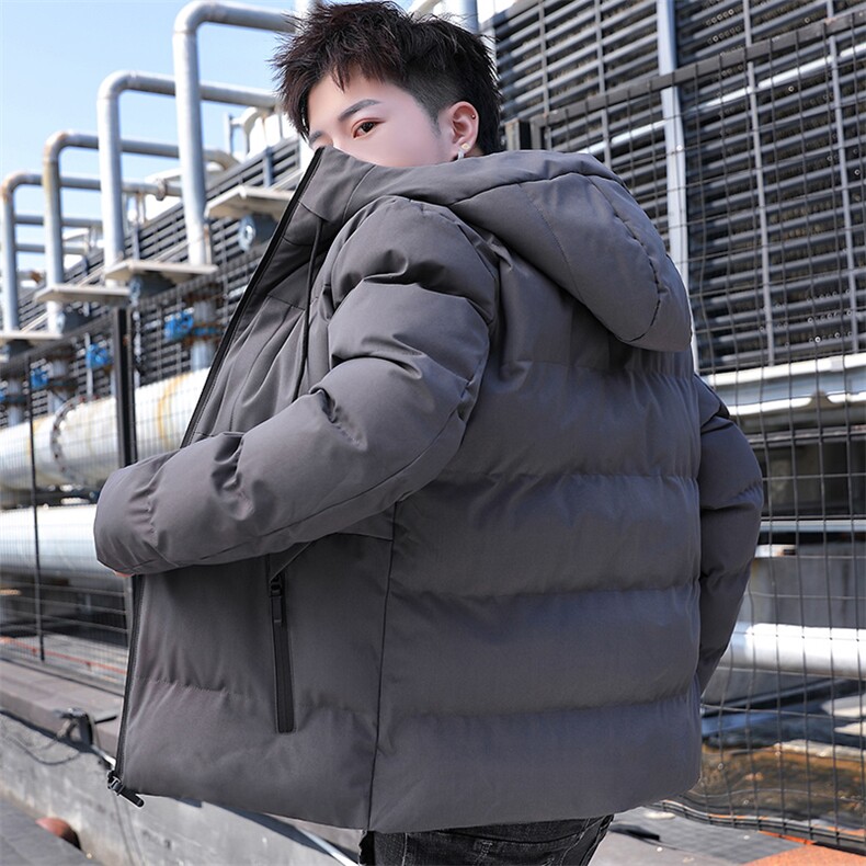 棉衣男秋冬款潮牌连帽情侣袄子加厚保暖面包羽绒棉服男士冬季外套，男装棉衣，星座1905A（原电商B343）