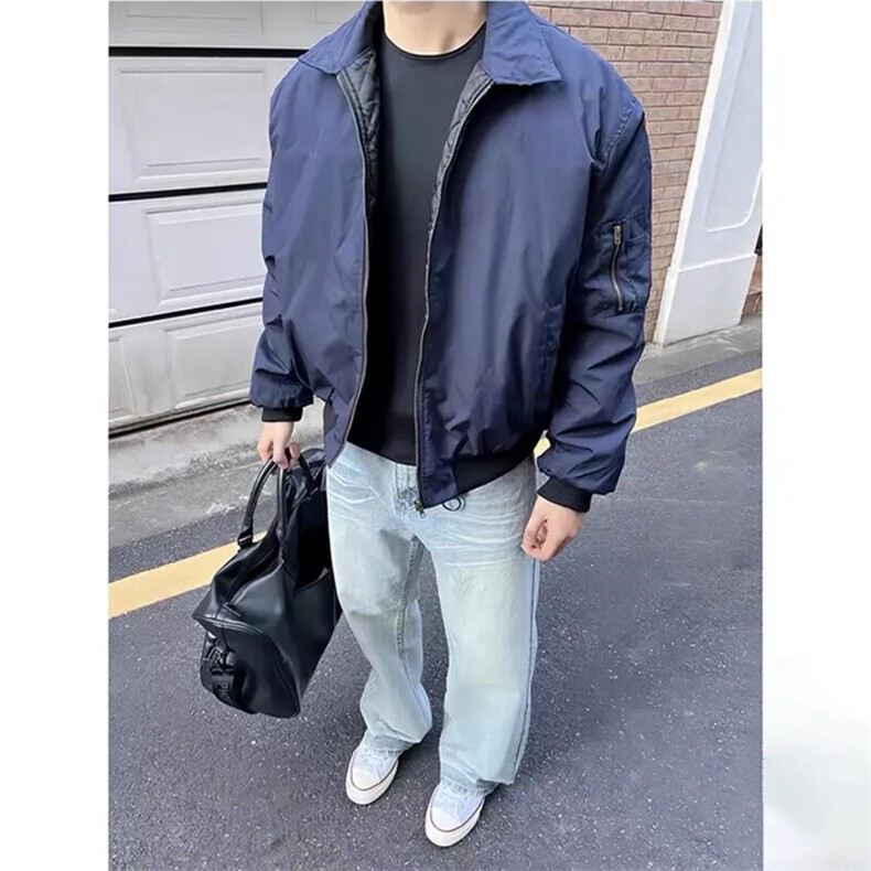 cleanfit美式飞行员夹克男春夏季潮牌宽松短款廓形棒球服工装外套,男装夹克,星座213