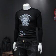 2021春秋款男羊毛衫新款针织衫手绘工艺时尚毛衣打底S8821P85，男装针织衫/毛衣，天晨