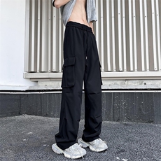 美式机能工装裤子男夏季潮速干冲锋裤宽松阔腿长裤高街冰丝伞兵裤，男装工装外套，星座505-2（原电商A260-1)