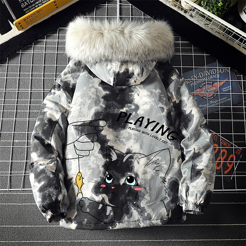 MC49129-P135日系潮衣男大码派克服男工装服外套袄,男装棉衣,电商A040A
