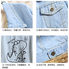 牛仔夹克男大码牛仔外套男茄克NJ77172-P60加绒款-P75，男装夹克，电商A040A