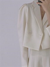 小西服套装，女装职业装，驿谷