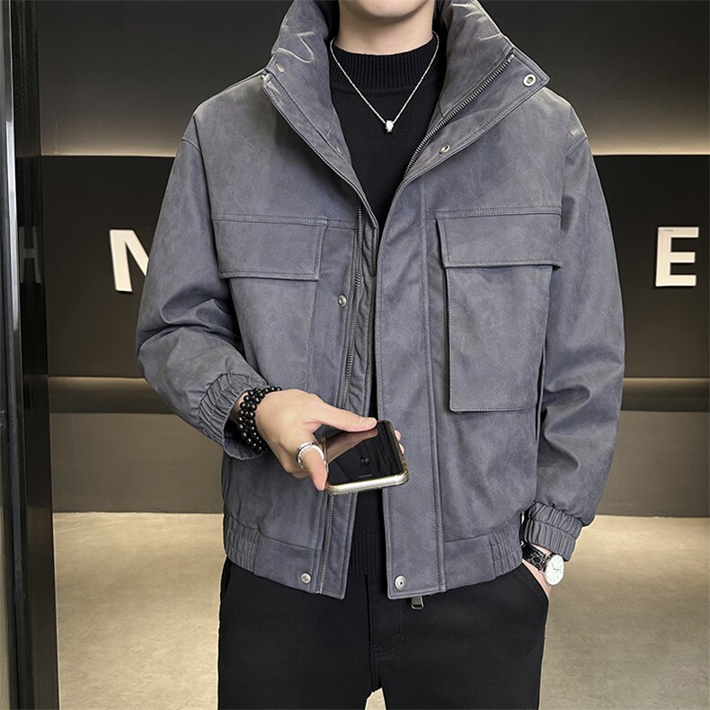标90白鸭绒男士羽绒服2025冬季新品皮外套B240-YR88261-P275,男装羽绒服,电商B240