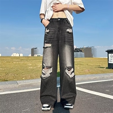 青春流行ins男直筒水洗牛仔裤C981P45，男装牛仔裤，星座1116-2