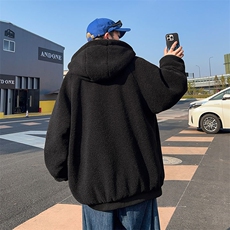 摇粒绒外套男冬季羊羔绒保暖夹克M061-P60，男装棉衣，星座308B-2