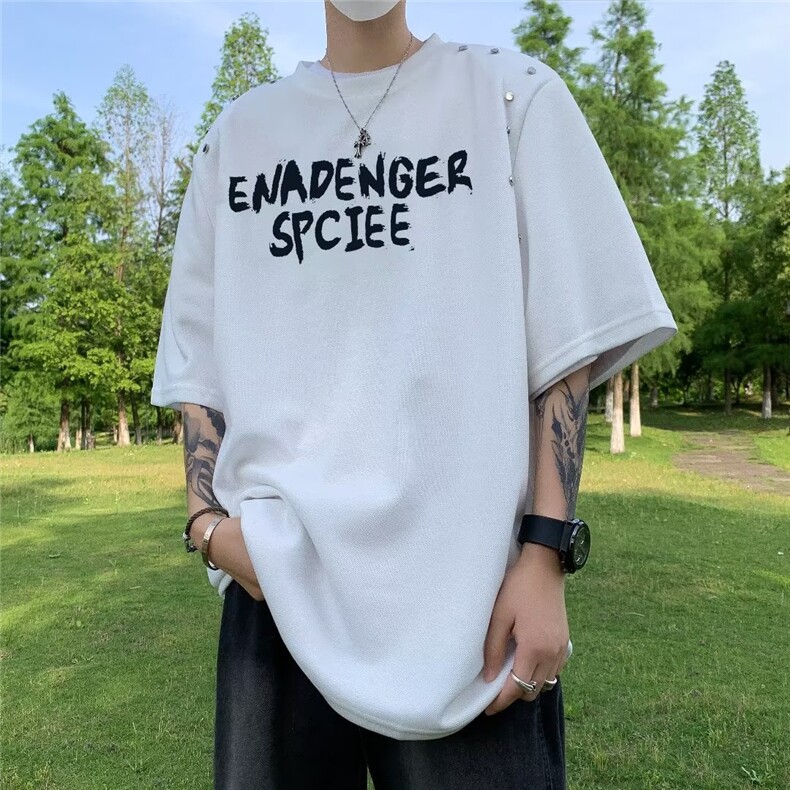 夏季新款男士潮流圆领宽松短袖t恤F11-P35,男装T恤,星座1109-3