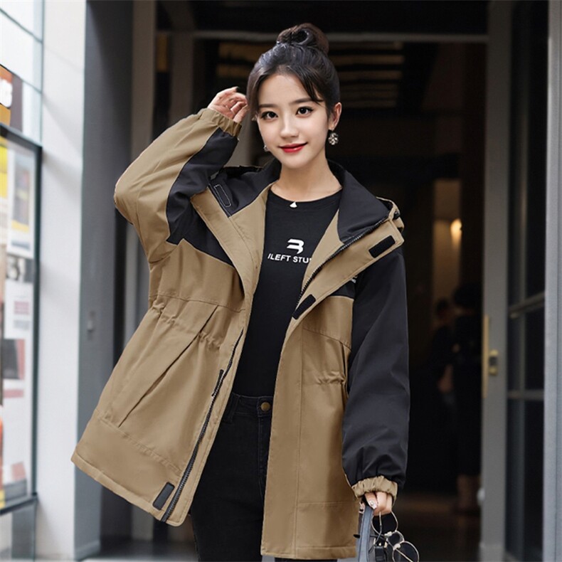 现货！女冬季新款韩版休闲宽松白鸭绒冲锋衣派克服羽绒服,女装羽绒服,艾仟回(原伊仟回)