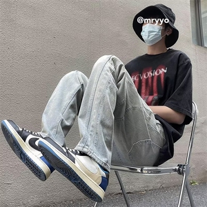 美式牛仔裤男春秋新款休闲直筒裤K682P45图片