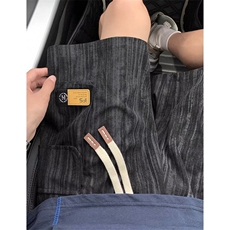 美式扎染条纹口袋工装短裤男港风宽松五分裤夏季休闲中裤K816，男装牛仔裤，星座1116A（原606A-3）