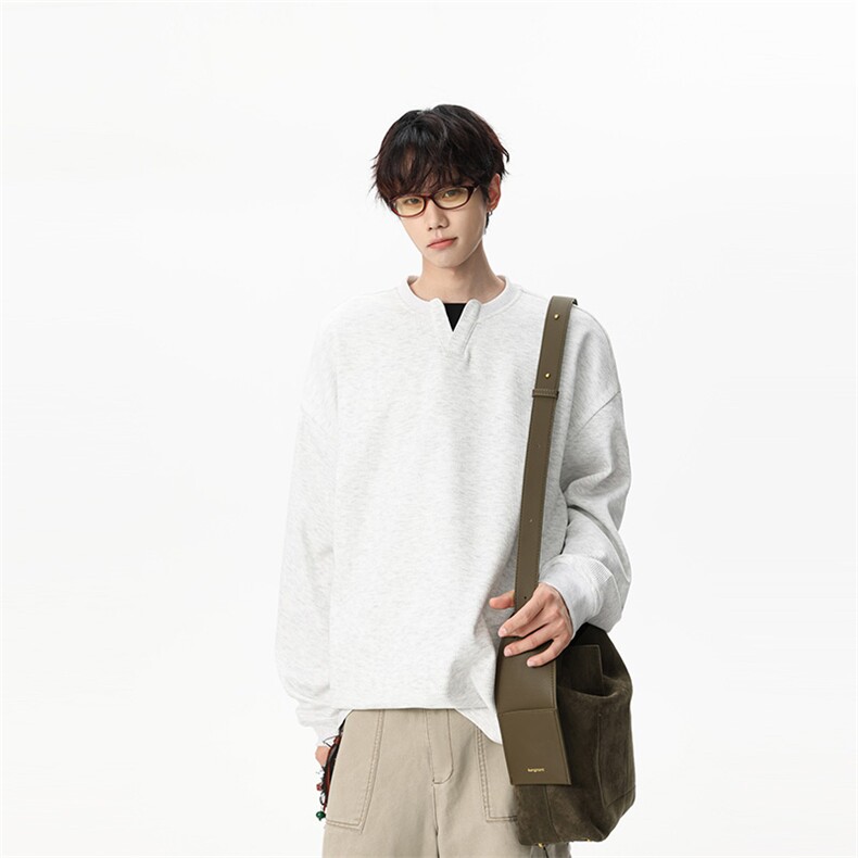 311B-1-9136-P37控69时尚高街套头卫衣拼接宽松休闲百搭上衣，男装卫衣，星座311B-1