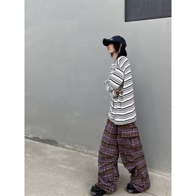 韩系复古条纹套头长袖t恤男2025秋冬立领宽松百搭针织上衣TXY105,男装T恤,星座516A