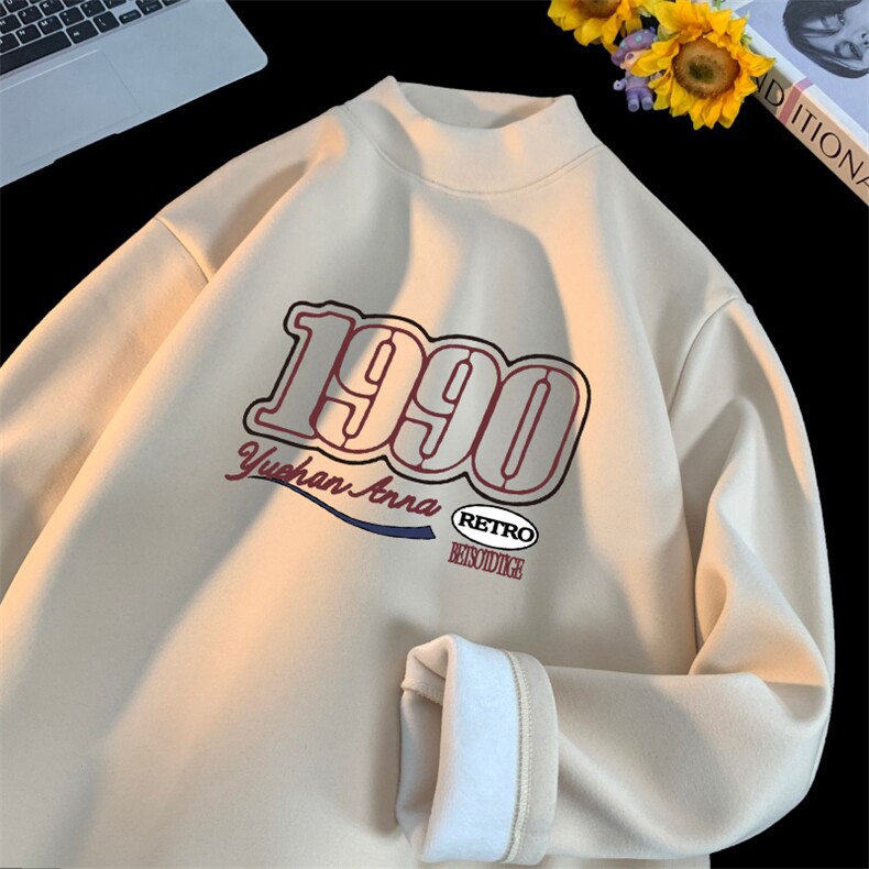 480克重磅德绒加绒半高领打底衫【有货】C403A-DRB2734JR-P35,男装T恤,电商C403A