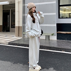 已做货25年春季【新品】韩版休闲连帽卫衣套装S002-P175-K228，女装套装/套裙，2C305