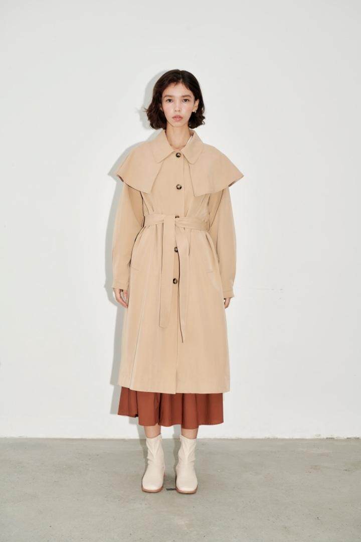 现货，可拆卸领子风衣，女装风衣，DINGOIN 定芹