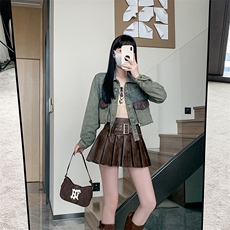 水洗复古美式牛仔外套女高街潮牌宽松情侣休闲宽松百搭NZ058-P88，男装工装外套，星座911-3