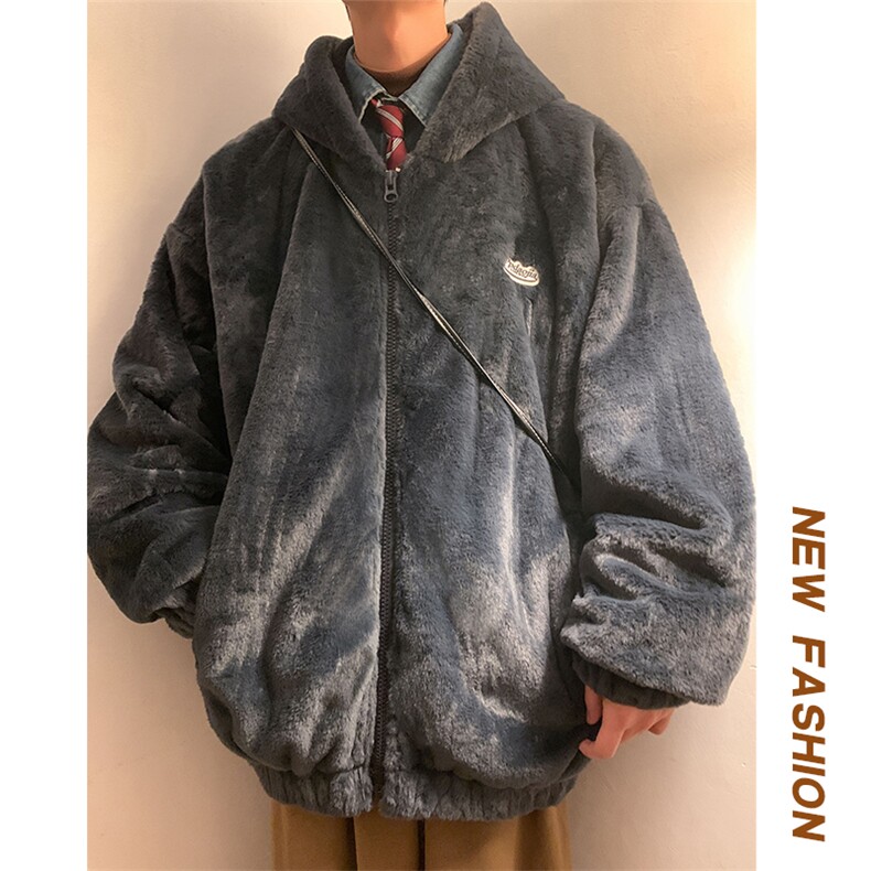 冬季加厚百搭金丝绒开衫连帽夹克男大码保暖外套J676-特P90控148,男装夹克,电商A001