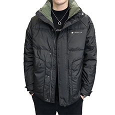 AK87819钱塘2020-3百搭简约时尚休闲冬季厚款中年男士羽绒服P155，男装羽绒服，钱塘207-3