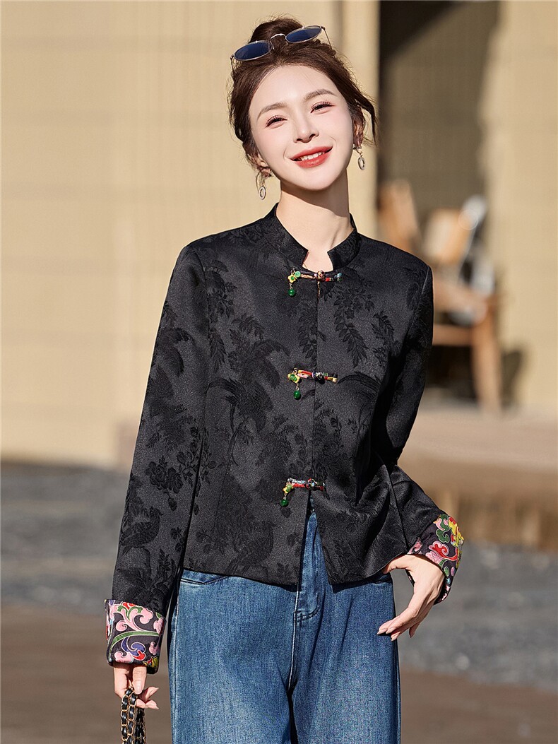 现货2026年春季新款依如秀休闲风减龄上衣,女装短外套,依如秀(原杭风阁)