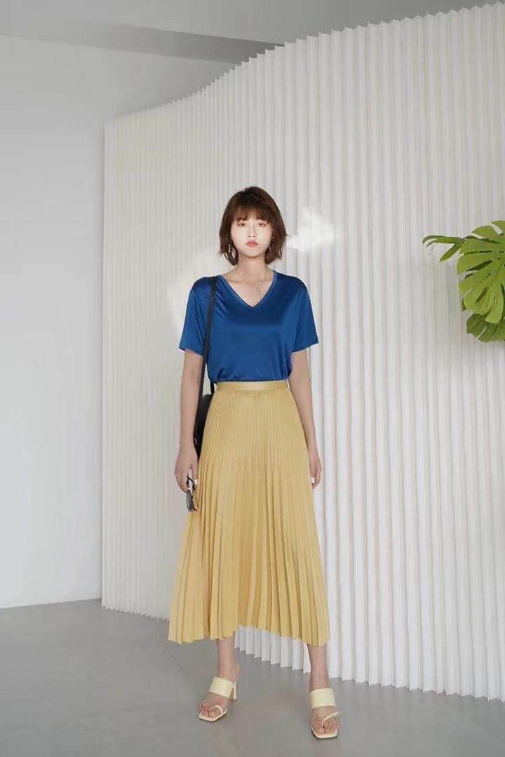 仿醋酸打绉工艺裙，其它，贝纳拉