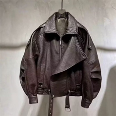 W9166-P85网图现货春季新款PU皮仿皮皮衣机车双层领外套上衣，男装皮衣，星座1608-2