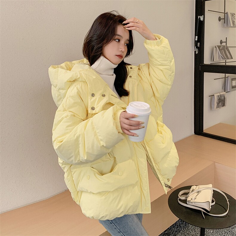 现货2025新款鹅黄短款面包棉服浙宝035/款号5822P160/K258,女装棉衣/棉服,2C053