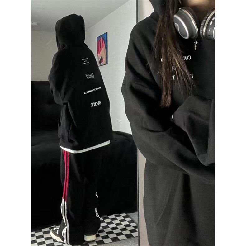 300g重磅卫衣连帽情侣欧美外套外层棉内层聚酯-29716-P60,男装卫衣,星座1007（原301D）