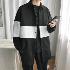 2026秋季拼色毛衣男宽松设计感针织衫潮ins港风潮流外套SY08-p45，男装针织衫/毛衣，星座1008-2