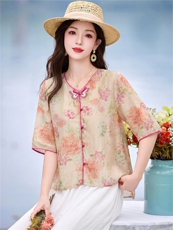现货秒发新中式复古套装，女装套装/套裙，韩蔻秀