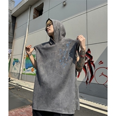 麂皮绒连帽背心坎肩男T恤美式港风JLB442-P30控48，男装背心/马甲，电商B370