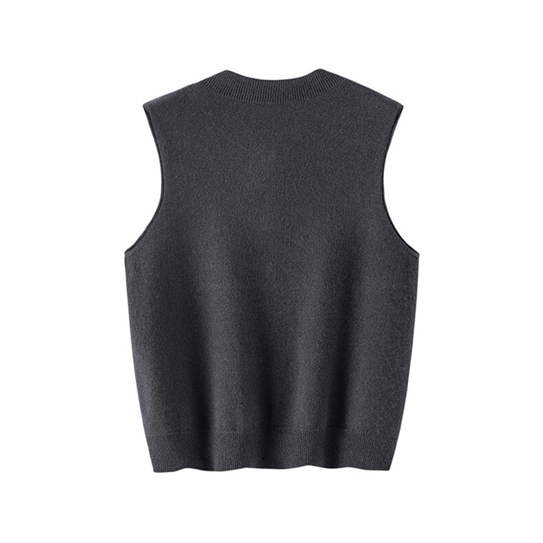 秋冬新款山羊绒女士半高领羊绒马甲背心,女装马甲,启东羊绒