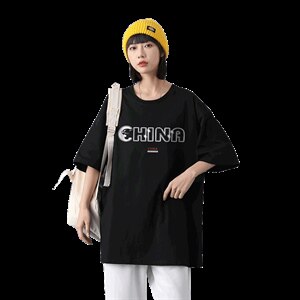 短袖t恤2021宽松潮牌印花半袖打底衫韩版夏装衣服A161-2-T20-P25图片