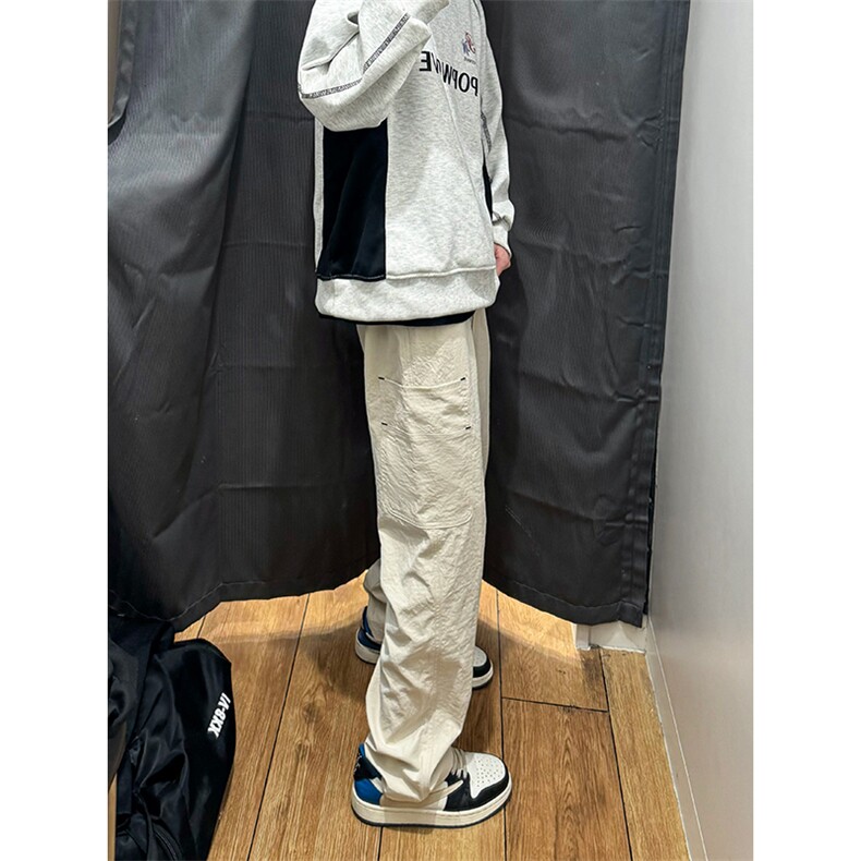 港风大码宽松休闲裤长裤直筒裤工装裤A014-DY25090-P45控68,男装休闲裤,电商A014