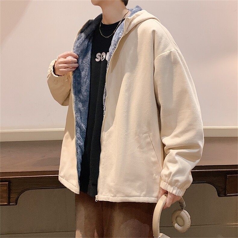 电商DSA028-JRKBJK03P70冬季新款加绒加厚港风连帽夹克男控98,男装夹克,电商A028