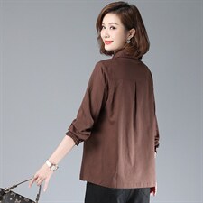 2021秋装长袖衬衫，女装衬衫，小林双子