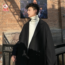 加绒加厚毛呢大衣西装外套潮504-F61-P75控118（加绒P85控128），男装毛呢大衣，星座504