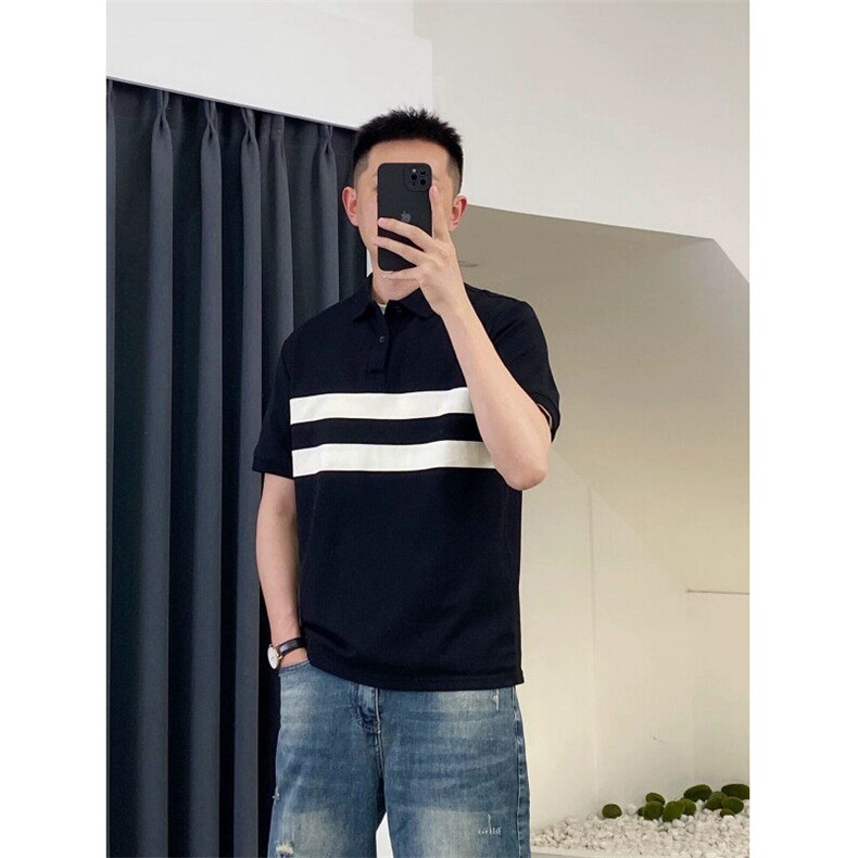 网图现货夏季新款拼色polo衫男短袖T恤TX07P55控78，男装T恤，电商B276A
