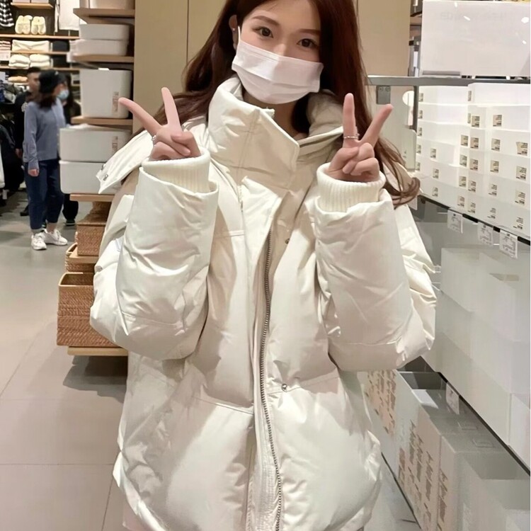 2025羽绒棉服冬季森系新款宽松潮外套棉衣女韩版面包服棋盘格,男装棉衣,星座218-8