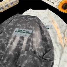 260克重磅扎染德绒圆领打底衫【有货】C403A-DR25364RL-P25，男装T恤，电商C403A