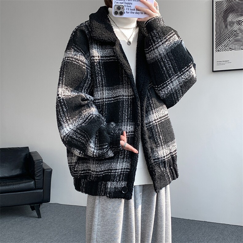 加棉保暖羊羔绒座山雕棉衣毛呢加厚保暖外套978特P108,男装棉衣,电商A458A