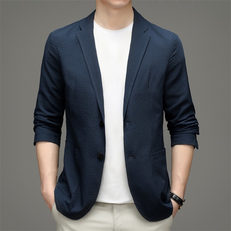 2023新款男士休闲西装外套男装商务潮流便服宽松单西中青年P215,男装西服,钱塘6003（原4033）