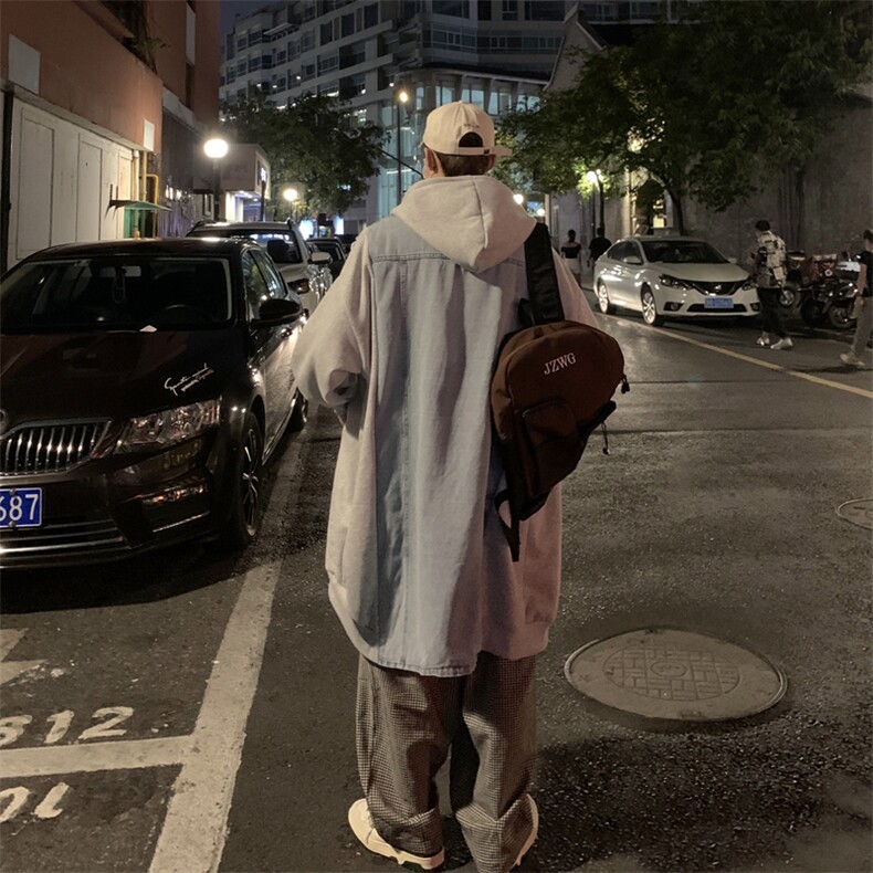 XZ216-BK89-棉衣P128常规P118盐系炸街加绒加羊羔毛牛仔卫棉衣，男装棉衣，星座716-1